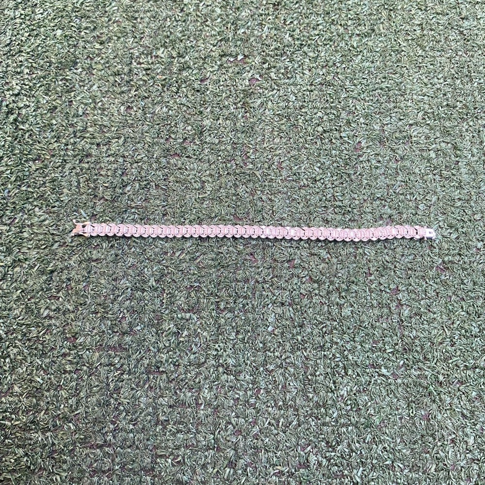 Silver diamond bracelet